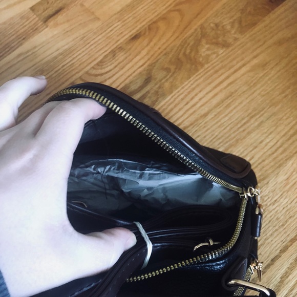 Black Striped Bag - Picture 3 of 4